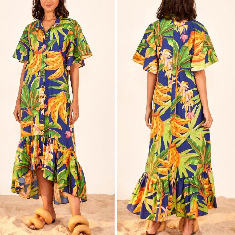 Farm Rio Banana Forest Dress NWT - Picture 1 of 12